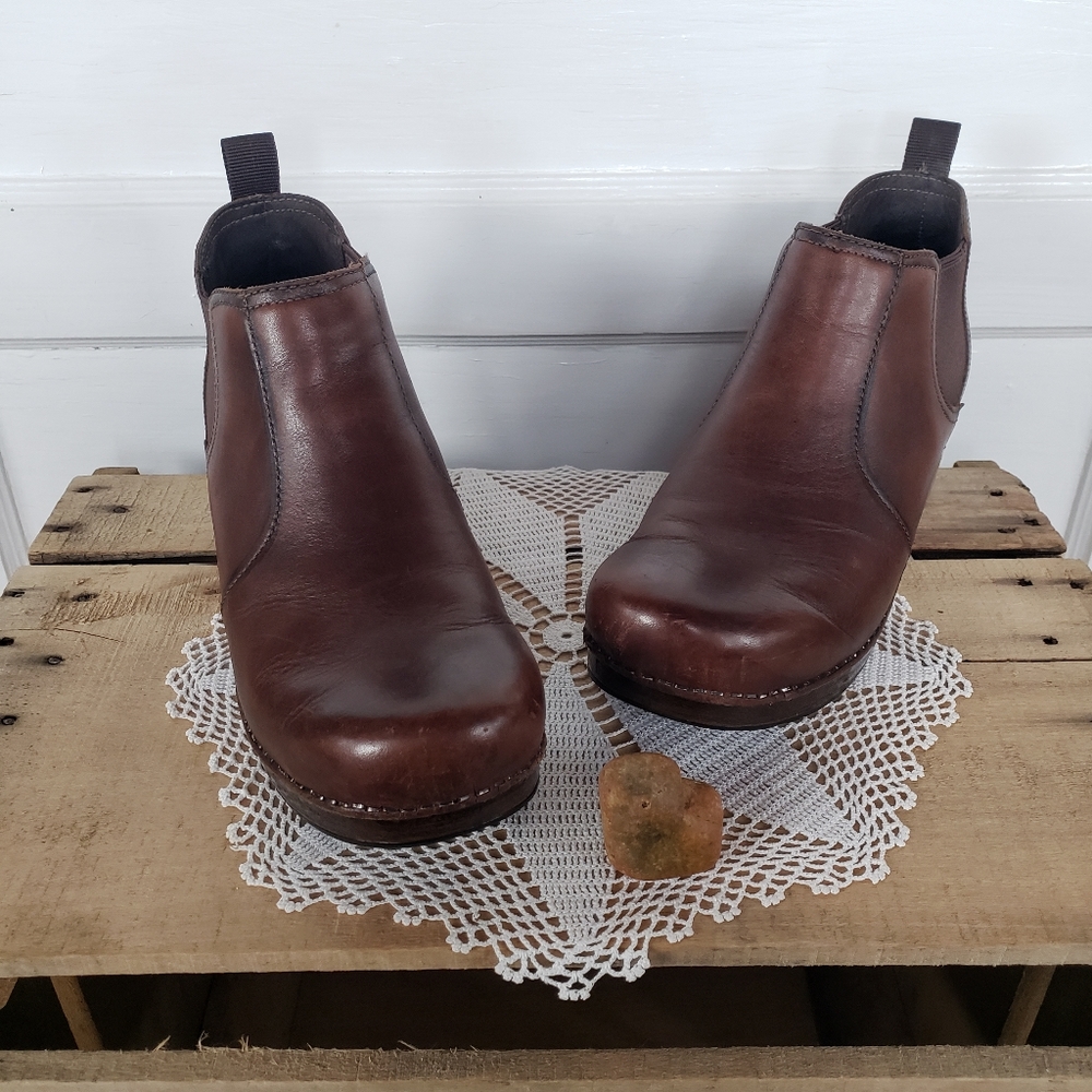 **SOLd*thankyou🌹HTF Dansko Frankie☆Antique Burnished Brown☆EU39 /US 8.5-9 - Picture 3 of 14